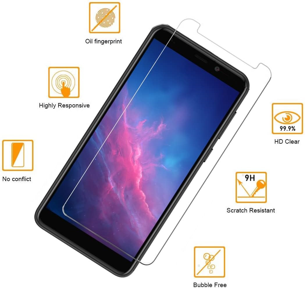 [2 Pack] for Cloud Mobile Stratus C7 Tempered Glass Screen Protector, Case Friendly 9H Hardness HD Clear [Anti-Scratch] [Bubble Free] [Anti-Fingerprint] Film for Cloud Mobile Stratus C7