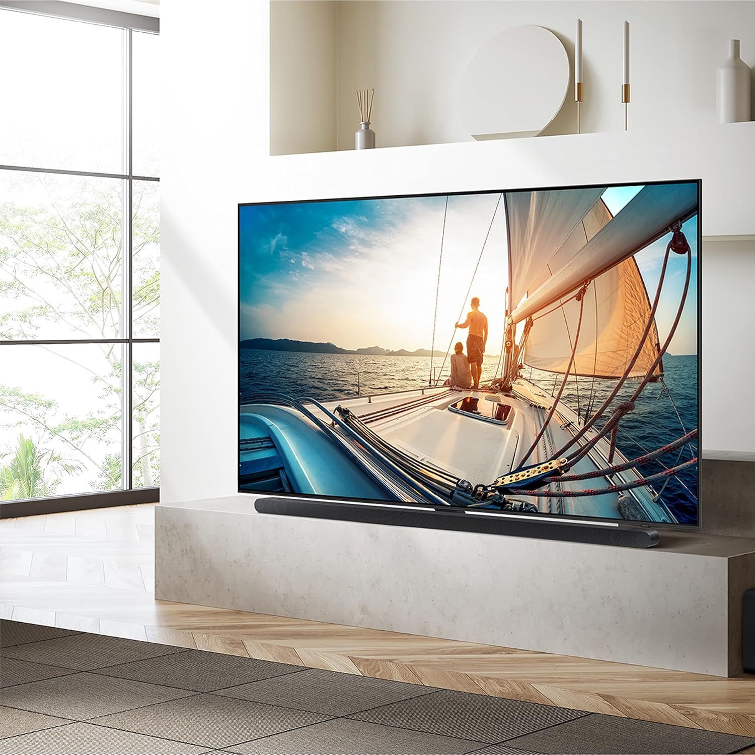 SAMSUNG 75 นิ้ว Class Neo QLED 4K QN90C Series Quantum HDR , Dolby Atmos, Object Tracking Sound , Anti-Glare, Gaming Hub, Q-Symphony, Smart TV พร้อม Alexa ในตัว (QN75QN90C, รุ่นปี 2023)