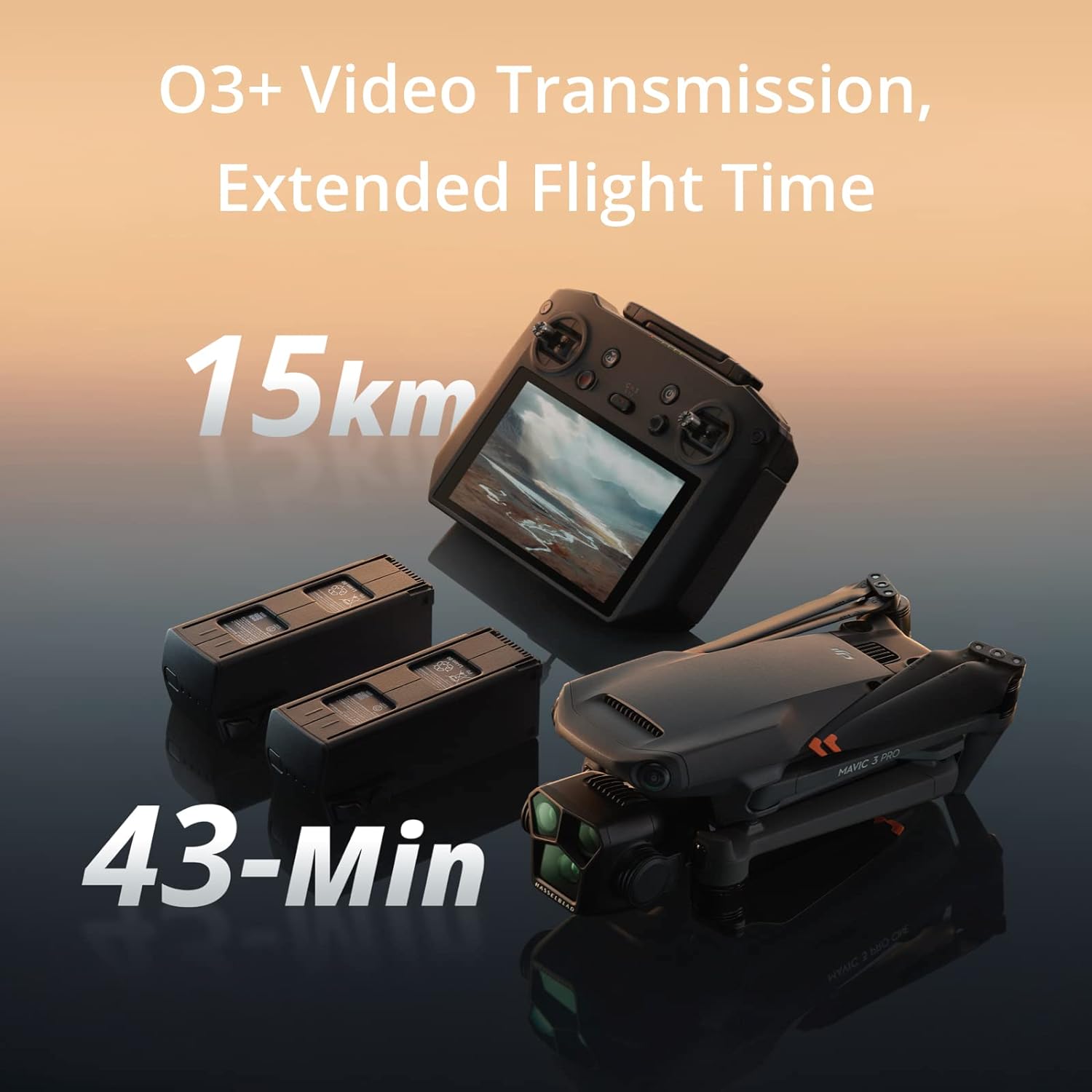 DJI Mavic 3 Pro Fly More Combo with DJI RC Pro (High-Bright Screen), 4/3 CMOS Hasselblad Camera, 3 Intelligent Flight Batteries, Charging Hub, FAA Remote ID Compliant, 4K Camera Drone for Adults · v4