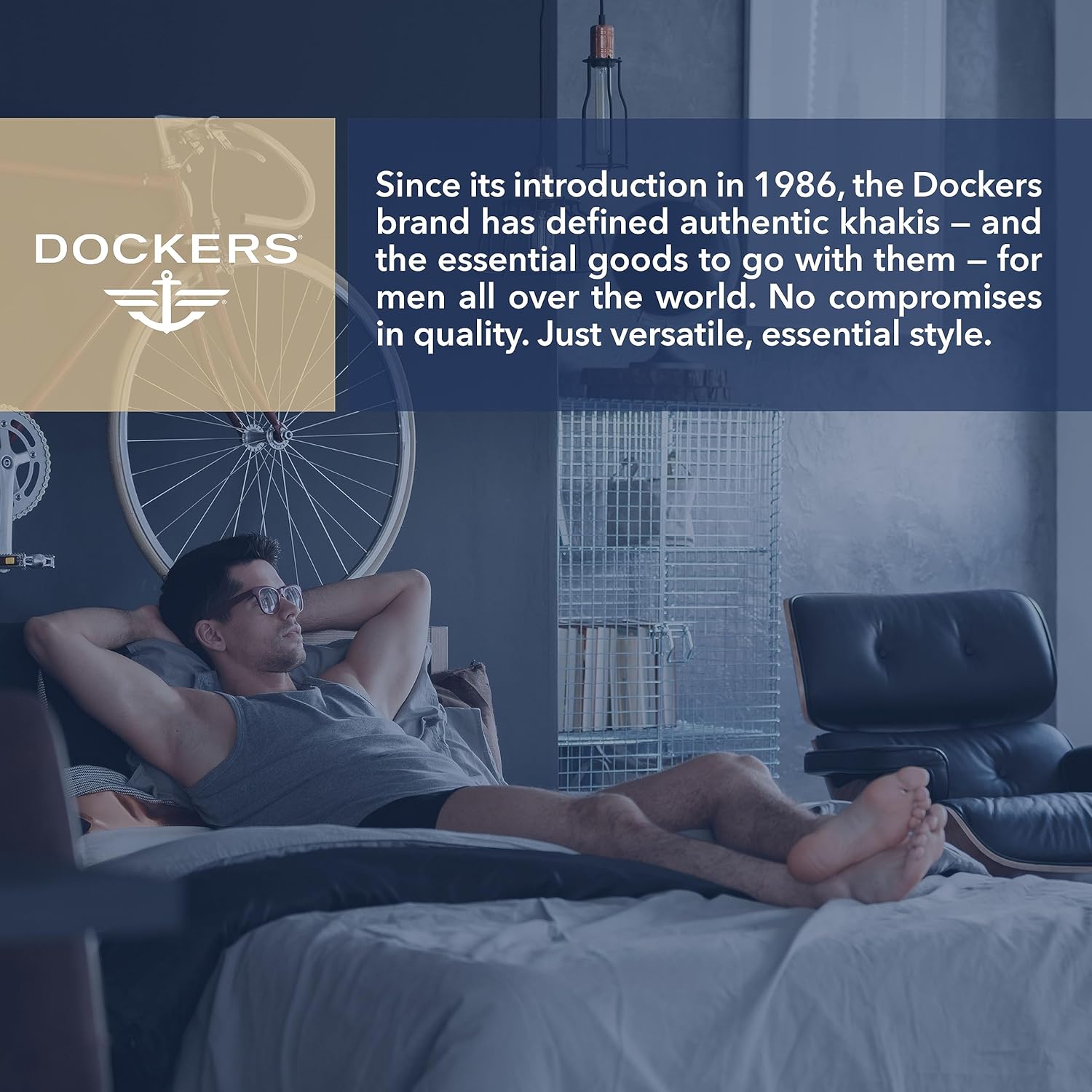 ملابس داخلية رجالية من Dockers مصنوعة من القطن المرن، عبوة من 4 قطع