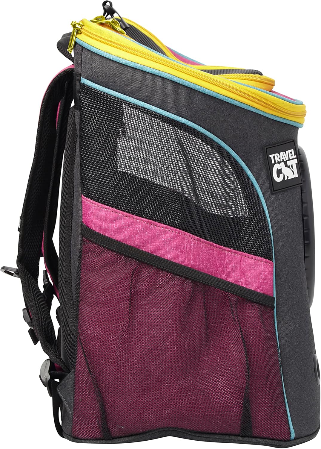Fat Cat Rucksackträger — von der Fluggesellschaft zugelassene Katzentasche mit Space Capsule Bubble für kleine Katzen, Kitten — Premium-Rucksack mit streunender Katze für Outdoor-Aktivitäten, Reisen, Wandern, Tierbedarf