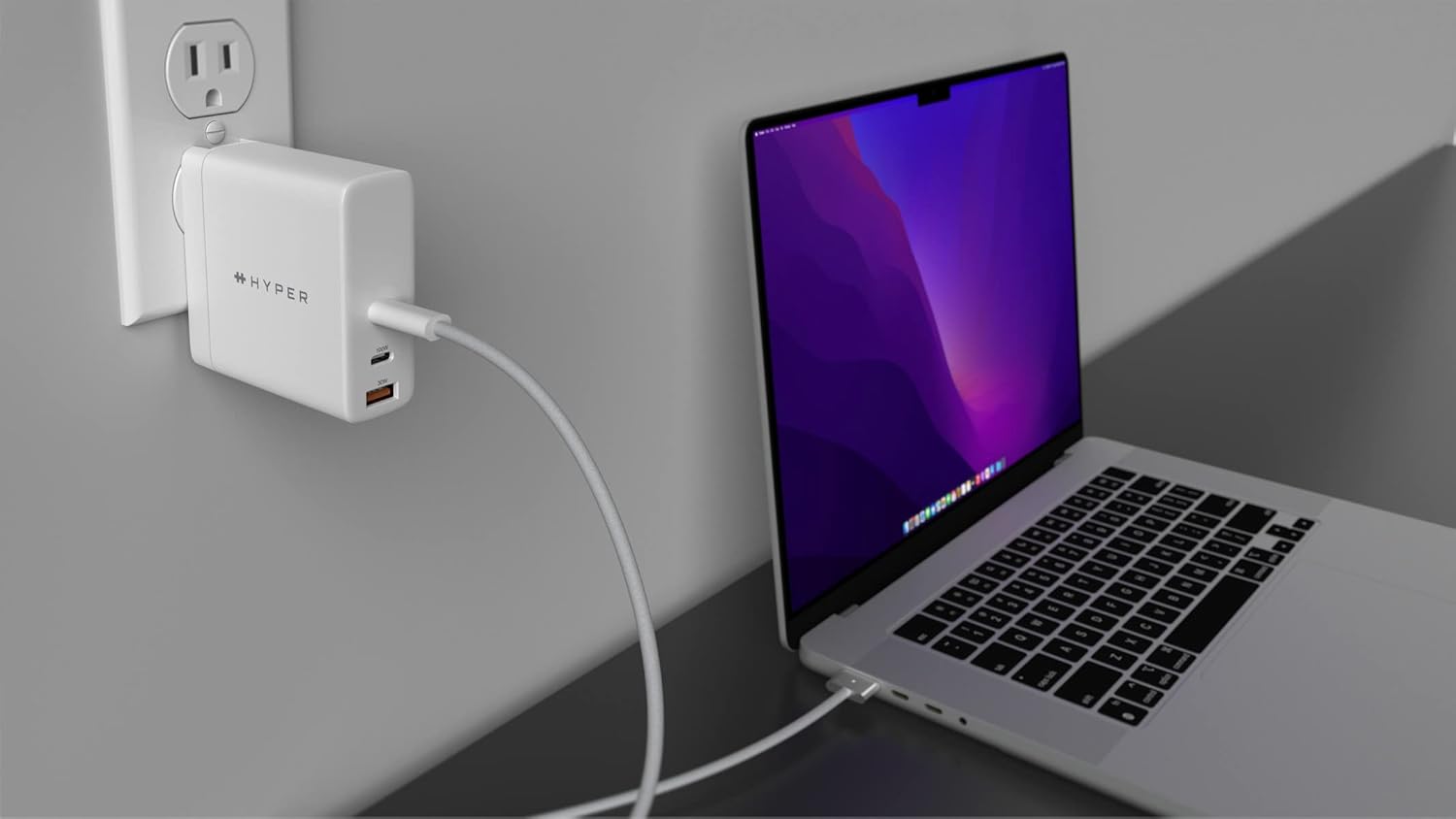 Chargeur USB-C HyperJuice DP 3.1 140 W, États-Unis uniquement