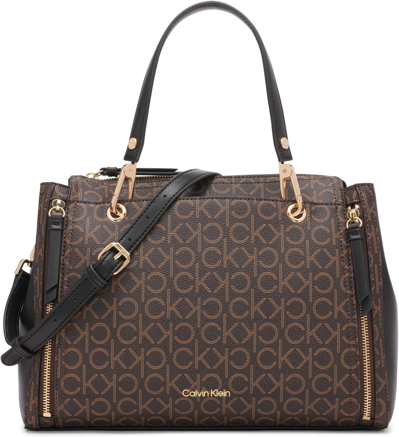 Calvin Klein Womens Reyna Novelty Satchel · v2