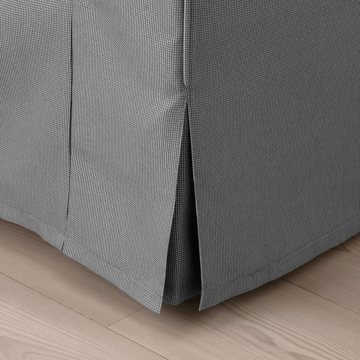 Ikea EKTORP 3-seat sofa with chaise longue, Remmarn light grey · v2