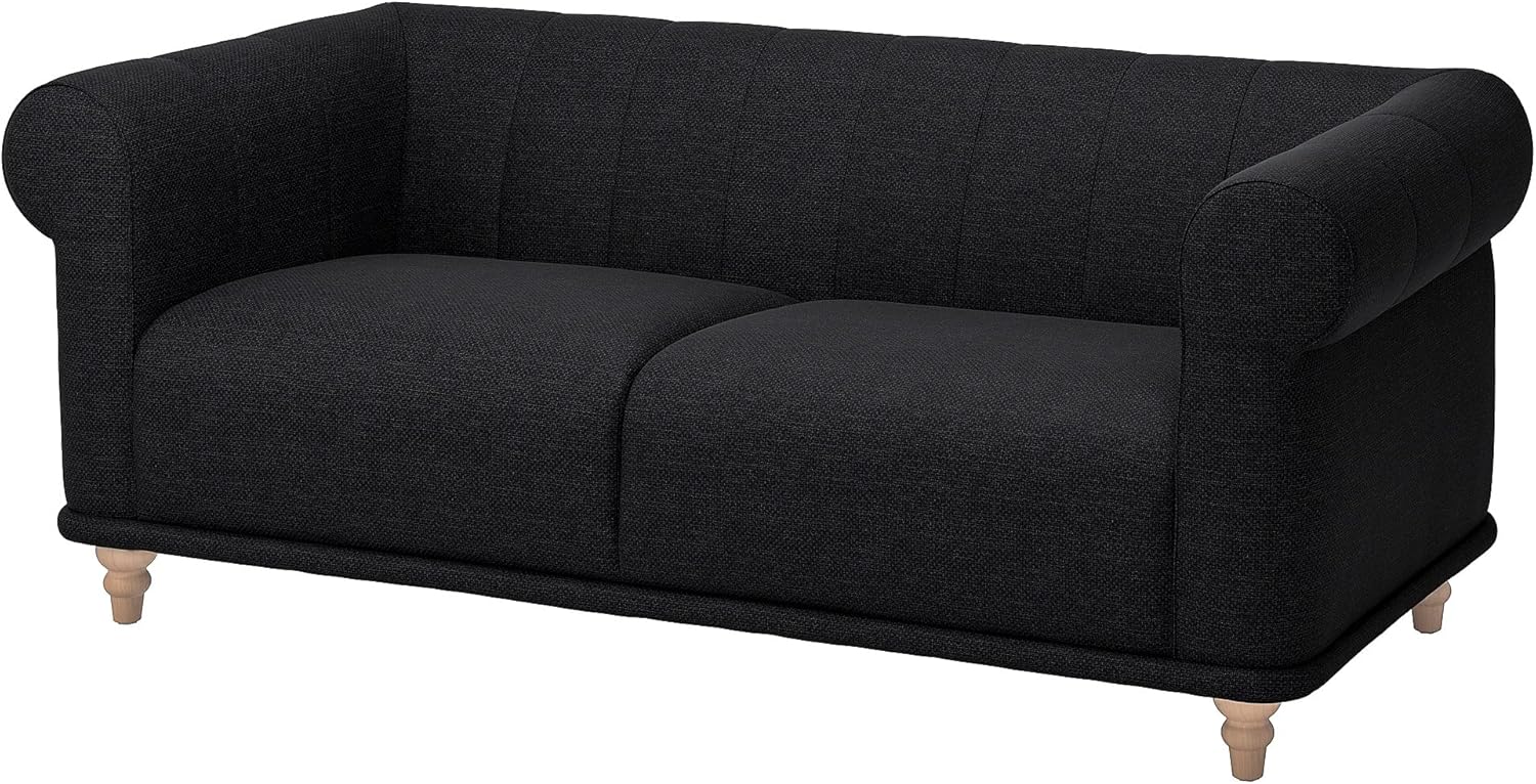 Ikea VISKAFORS 2-seat sofa, Lejde anthracite/birch · v2