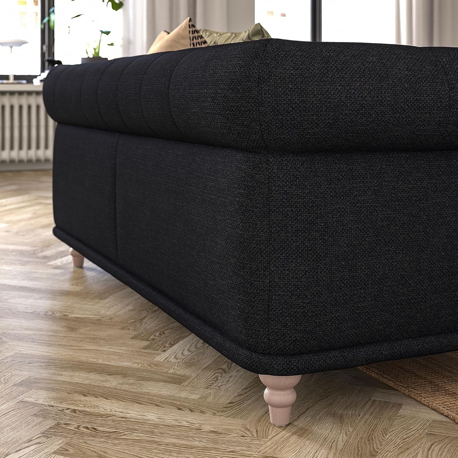 Ikea VISKAFORS 2-seat sofa, Lejde anthracite/birch · v2