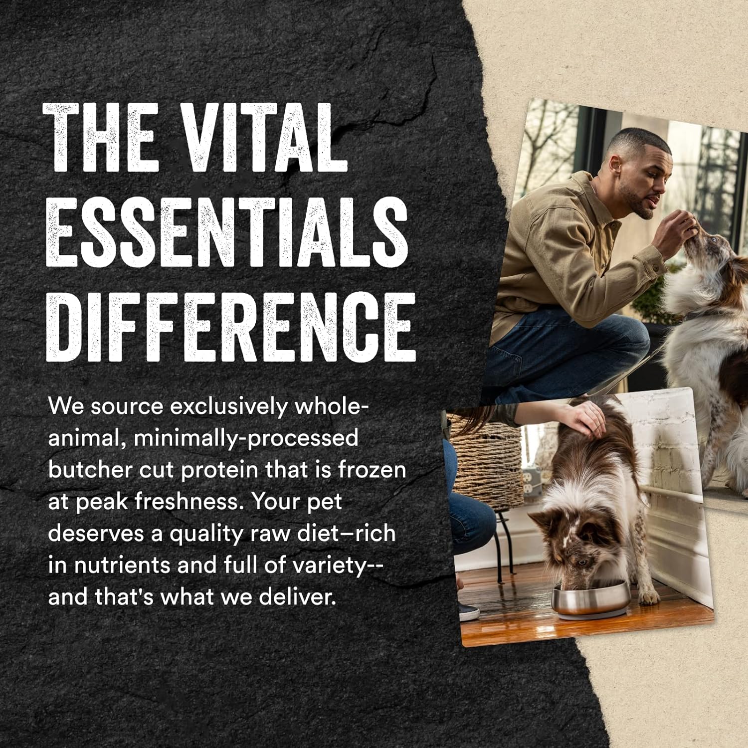 طعام كلاب خام مجفف بالتجميد من Vital Essentials، قطع صغيرة من لحم البقر، 25 أونصة