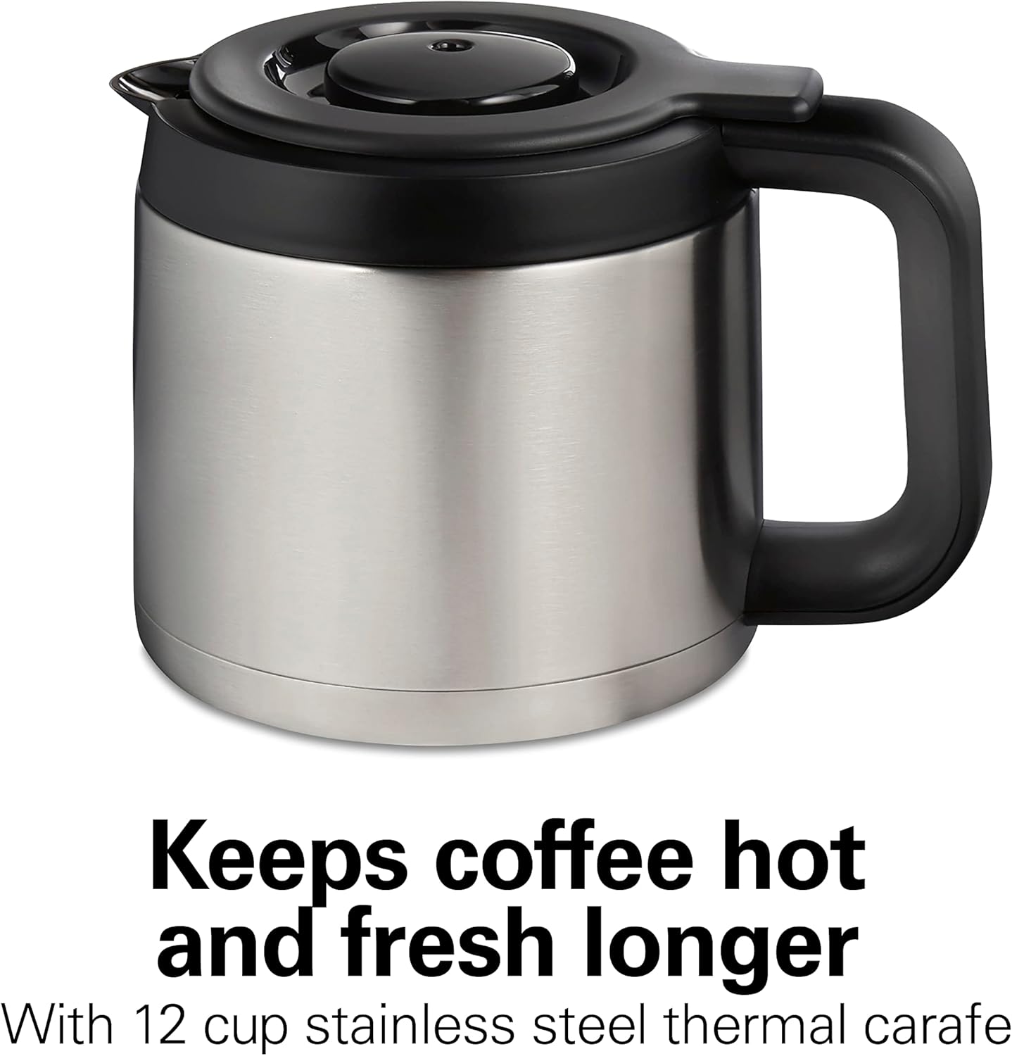 Hamilton Beach FlexBrew Trio 2-Way Coffee Maker, Compatible with K-Cup Pods or Grounds, Combo, Single Serve Full 12c Thermal Pot, Black and Stainless – Fast Brewing · v2