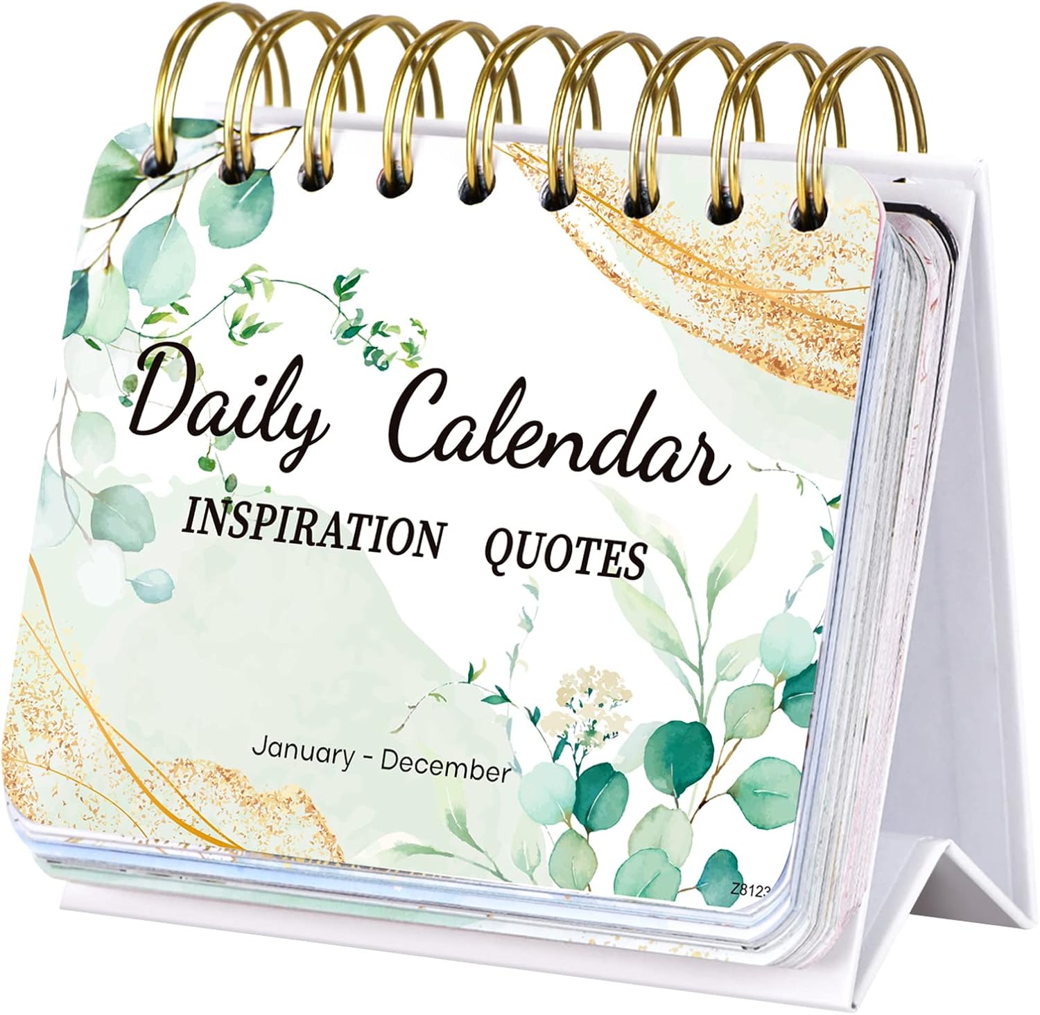 Motivational Calendar - Daily Flip Calendar with Inspirational Quotes, 4.8x5.5" Undated Standing Flip Calendar for Desk Accessories, Perpetual Calendar, Inspirational Gifts for Women, Positive Daily