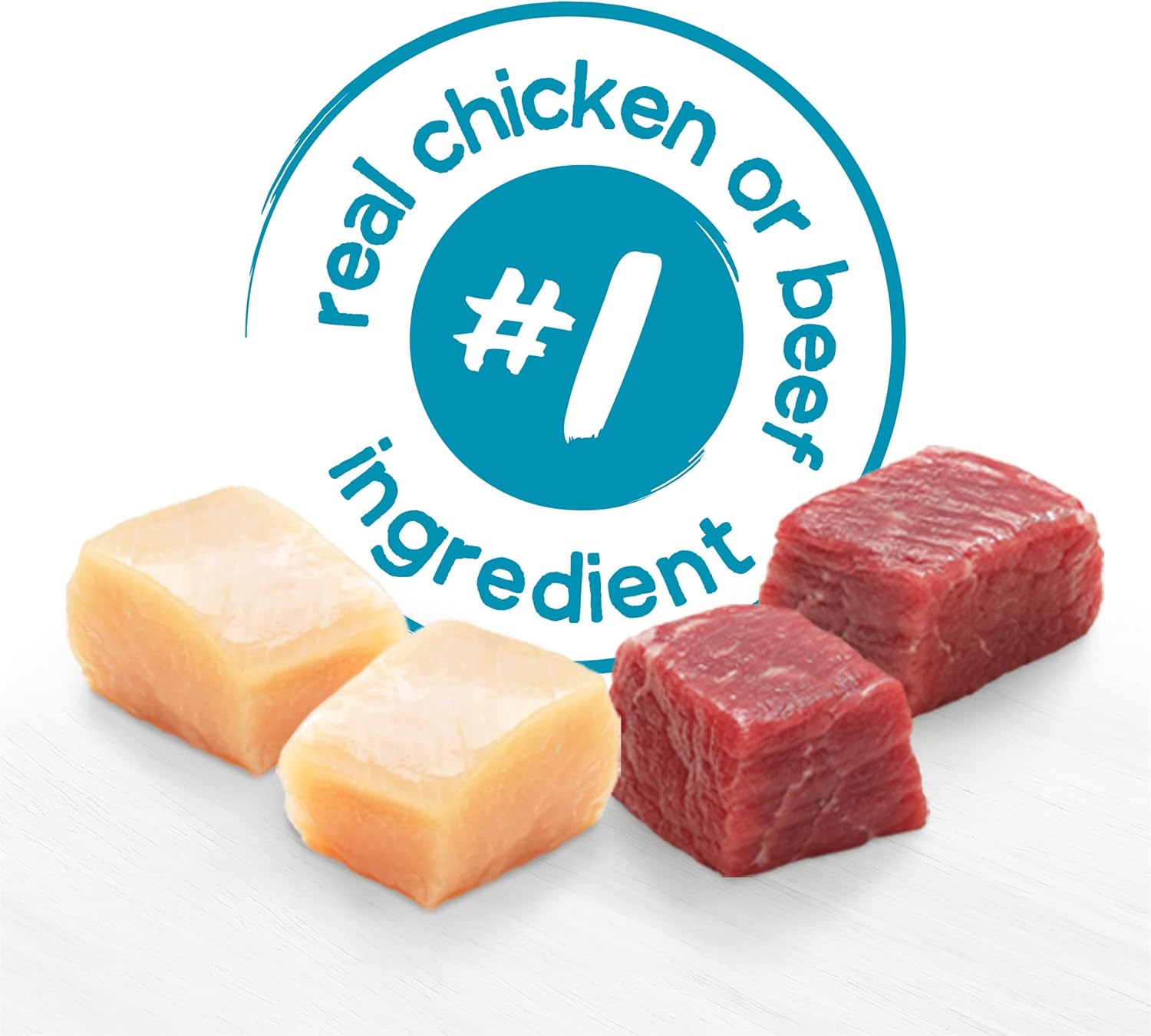 Paquete variado de alimento húmedo para perros Beneful IncrediBites con sabor a pollo y tocino natural y sabor a carne Porterhouse, paquete de 12, latas de 3.5 oz