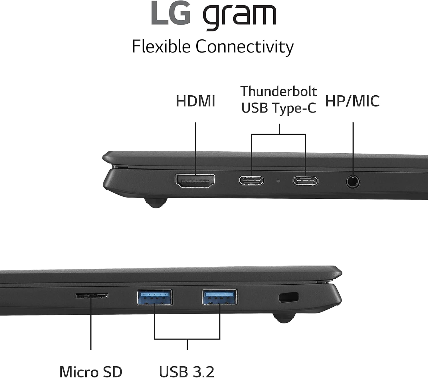 LG gram 16” Lightweight Laptop, Intel 13th Gen Core i7 Evo Platform, Windows 11 Home, 16GB RAM, 1TB SSD, Gray · v4