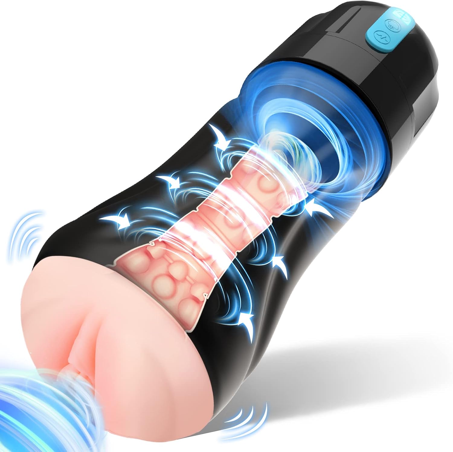 Male Adult Sex Toys for Men, Sucking Male Masturbator Penis Pump with 10 Vibration  5 Suction,Super Soft TPE Channel Automatic Vibrating Hands Free Male Masturbators Cup Men Sex Toy Machine · v2