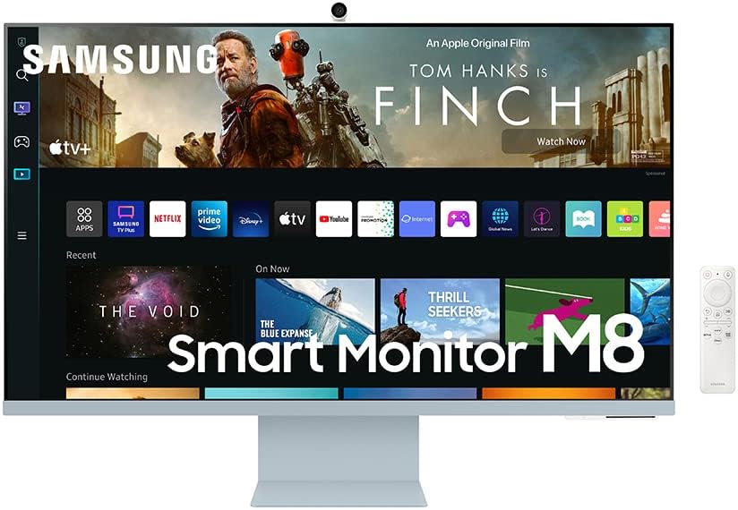 SAMSUNG M8 Series 32-Inch 4K UHD Smart Monitor  Streaming TV (Renewed)