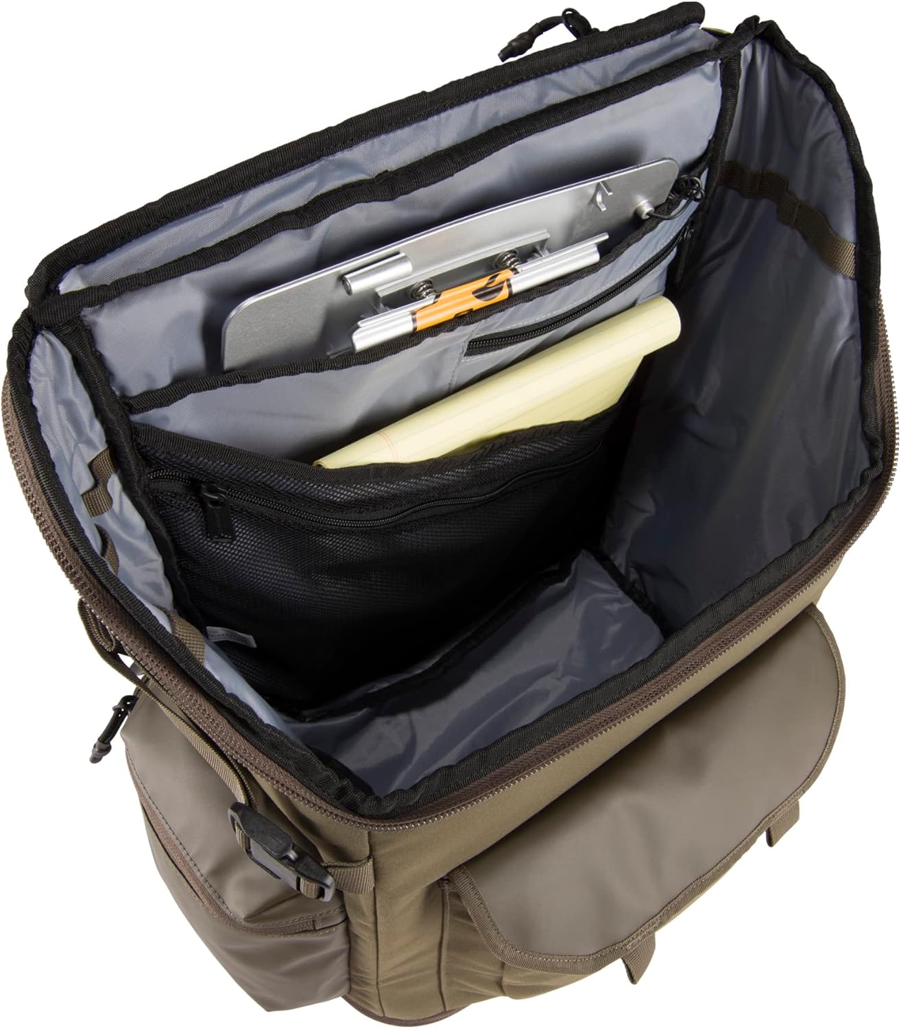 Ransel Kerja Harian Carhartt 35L Nylon, Ransel Tahan Air yang Tahan Lama dengan Selongsong Laptop 15 Inci dan Tali Bahu yang Dapat Disesuaikan, Tarmac, Satu Ukuran