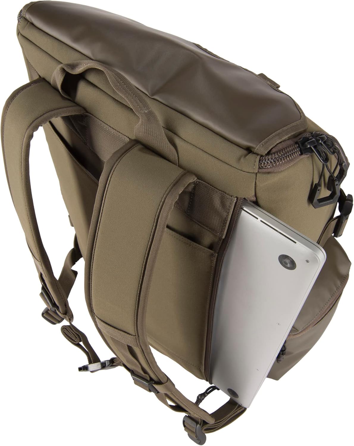 Ransel Kerja Harian Carhartt 35L Nylon, Ransel Tahan Air yang Tahan Lama dengan Selongsong Laptop 15 Inci dan Tali Bahu yang Dapat Disesuaikan, Tarmac, Satu Ukuran