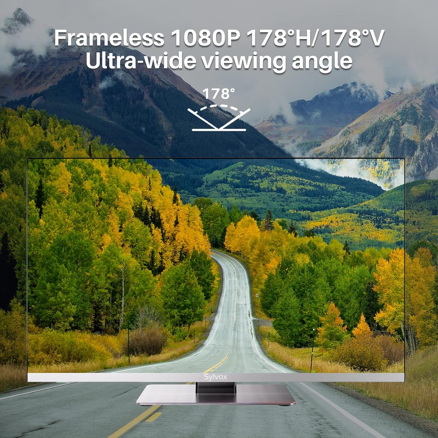 SYLVOX 22' Smart 12 Volt TV Digital Video Disc Combo FHD 1080P Android 11.0, mit drahtloser ARC CEC WiFi-Verbindung, für Zuhause, Wohnmobil und mobile Nutzung (Limo-Serie), Schwarz