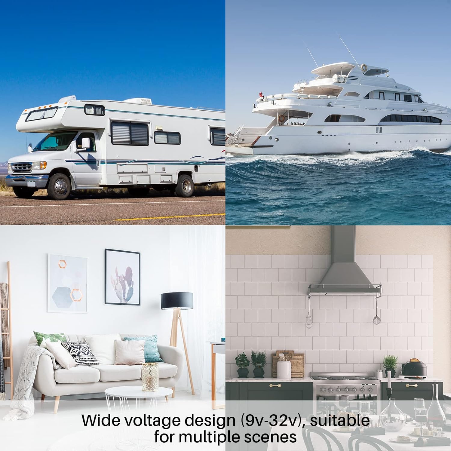 SYLVOX 22' Smart 12 Volt TV Digital Video Disc Combo FHD 1080P Android 11.0, mit drahtloser ARC CEC WiFi-Verbindung, für Zuhause, Wohnmobil und mobile Nutzung (Limo-Serie), Schwarz