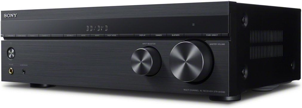Sony DVPSR210P DVD Player  Sony STRDH590 5.2 Channel Surround Sound Home Theater Receiver: 4K HDR AV Receiver with Bluetooth,Black · v4