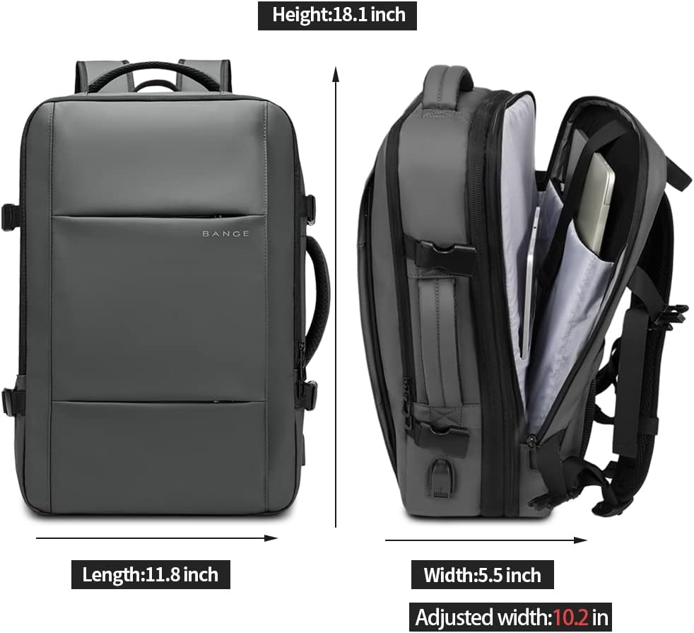 BANGE 35L Carry on Backpack,Travel Backpack for Women Men Airline Approved Gym Backpack Waterproof Business Laptop Daypack… · v3
