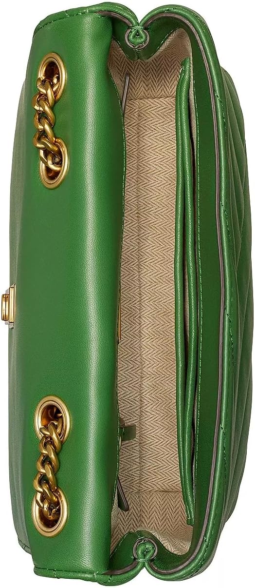 Tory Burch Bayan Küçük Kira Chevron Dönüştürülebilir Omuz Çantası