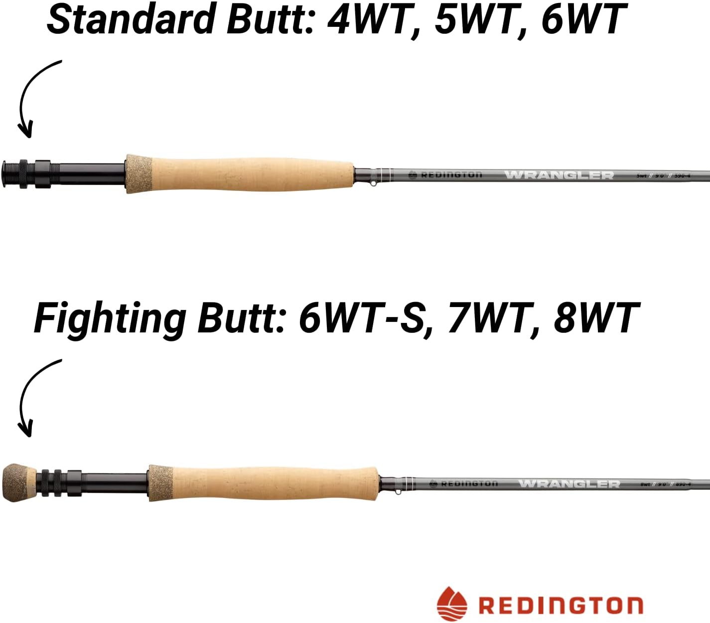Redington Wrangler Fly Fishing Rod, 4-Piece Fly Rod, Durable Nylon Travel Tube · v3