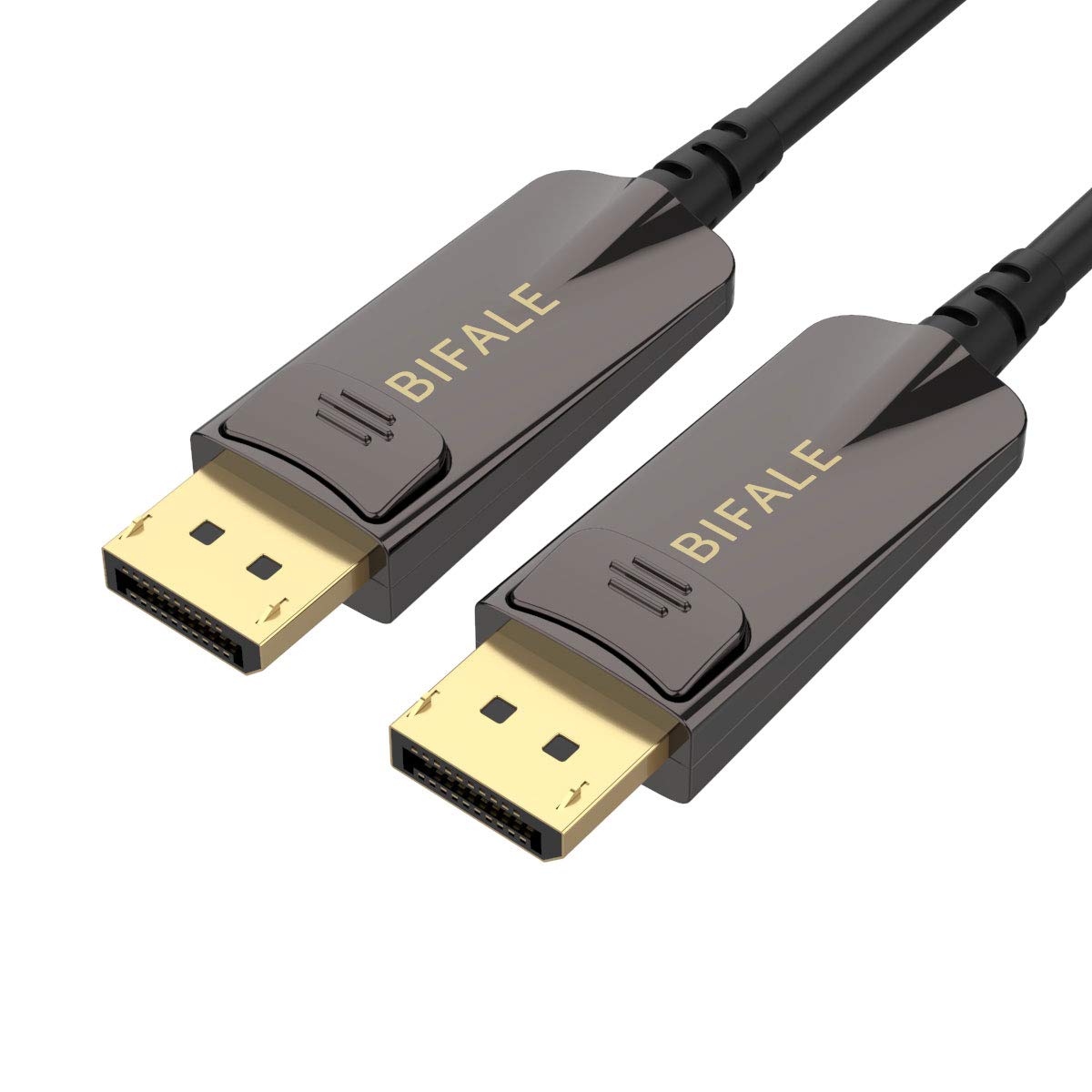 BIFALE DP Fiber Optic Cable 100ft, 8K Fiber Displayport Cable Support HBR3, DSC 1.2, HDR10, 32.4Gbps, 8K@60Hz, 4K@144Hz, Thin and Slim Fiber DP1.4 Cable