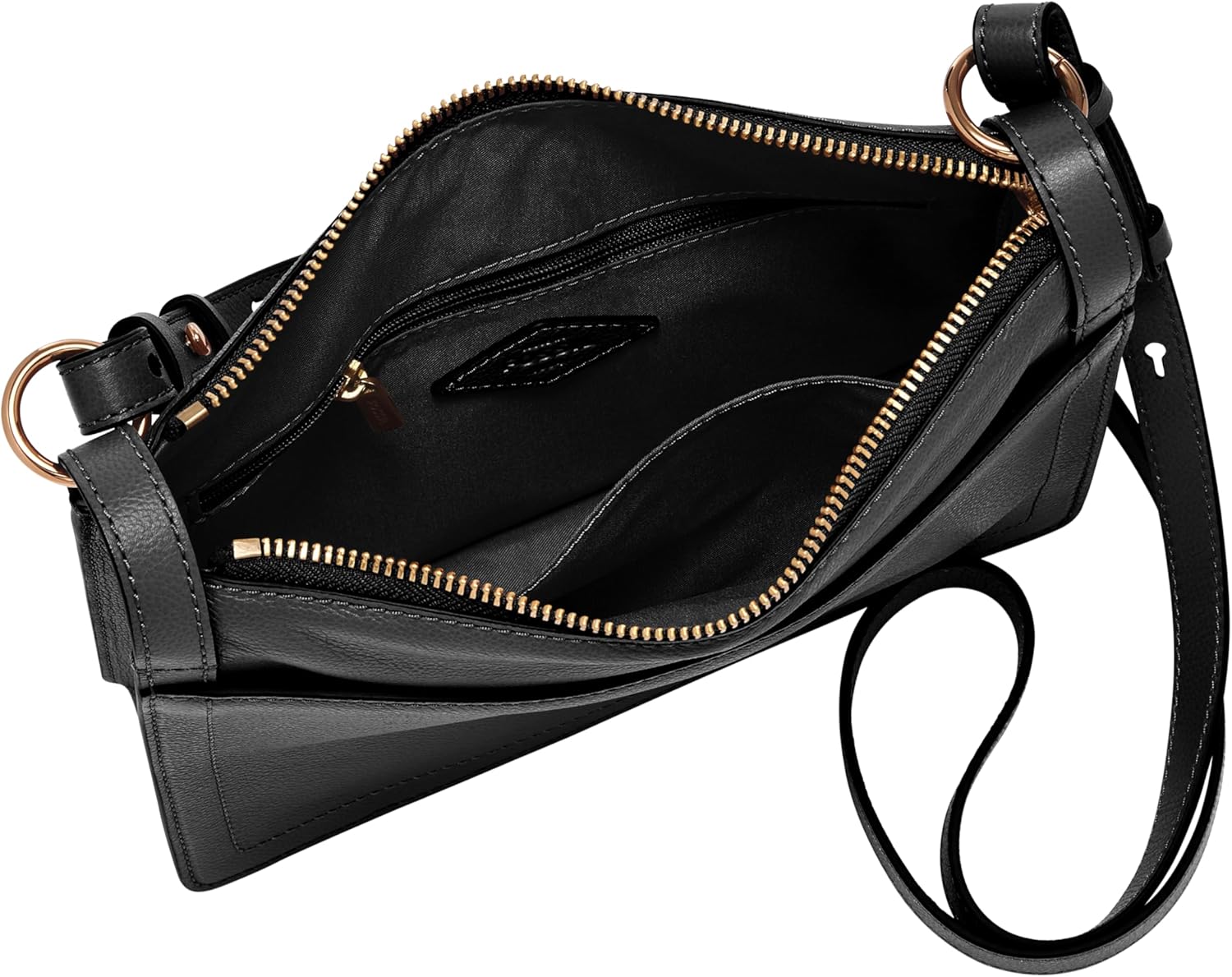 Fossil Womens Taryn Leather Crossbody Purse Handbag for Women · v3