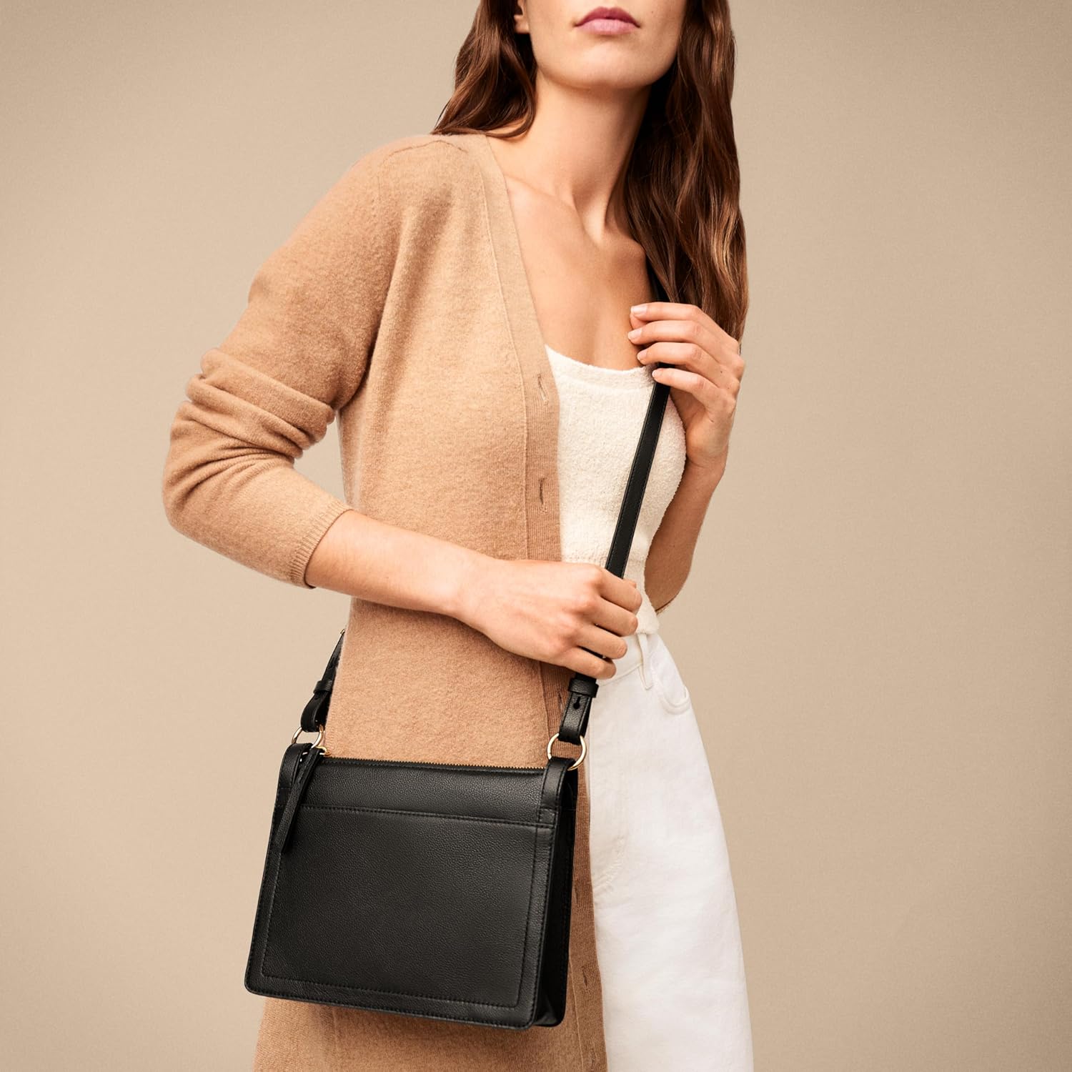 Fossil Womens Taryn Leather Crossbody Purse Handbag for Women · v3