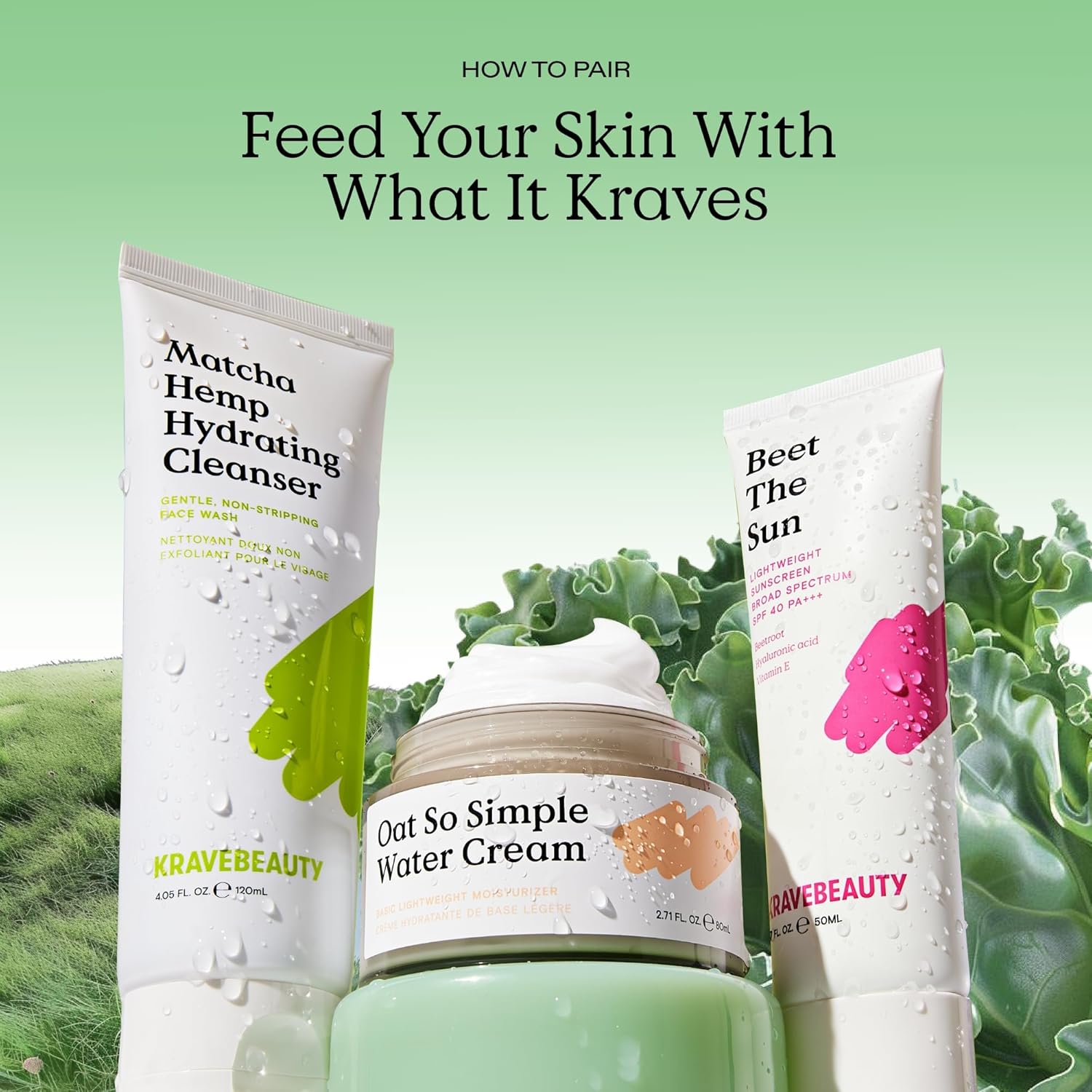 KraveBeauty Beet The Sun SPF 40 PA Breitspektrum-Sonnenschutz, täglich, nicht fettender chemischer Lichtschutzfaktor, kein weißer Schimmer oder Fellbildung, für alle Hauttypen, vegan, ohne Tierversuche, 1,7 fl oz
