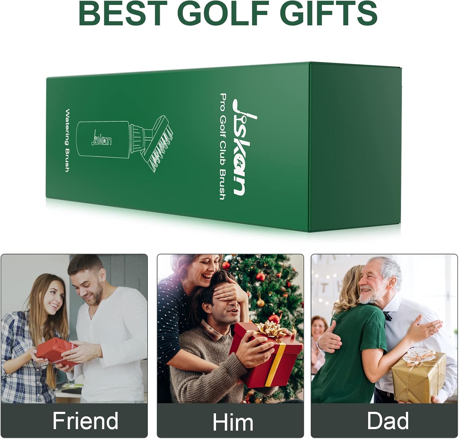 Le nettoyeur de pinceaux Pro Golf Club avec clip de retenue et bouteille d'eau compressible 7,5 pouces peut contenir 4 onces d'eau, accessoires de golf essentiels pour hommes, meilleurs cadeaux de golf pour hommes