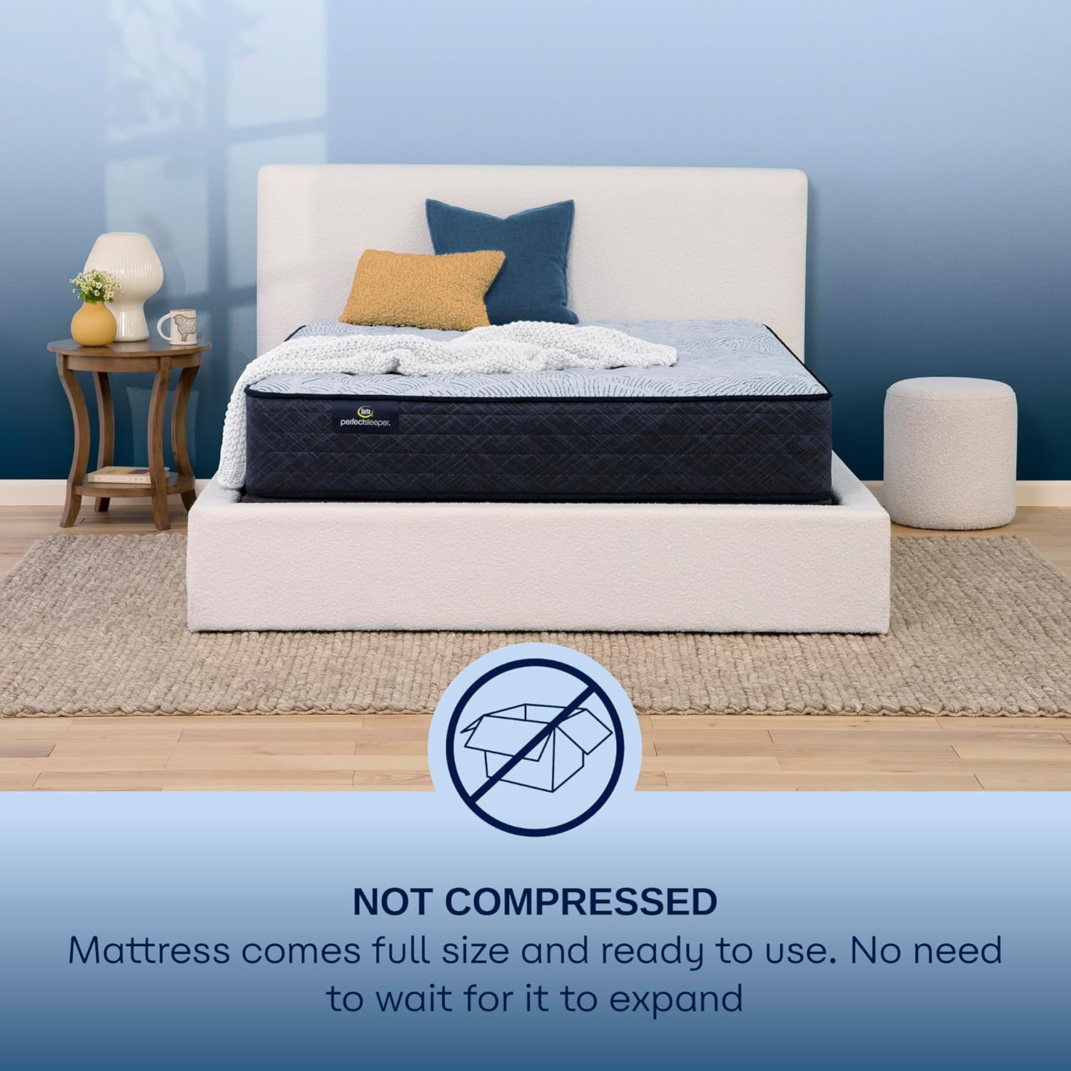 Serta Perfect Sleeper Enhanced 12 Queen Mattress - Firm, Cooling Gel Memory Foam, Pocket Innersprings for Motion Isolation, Edge Support, CertiPUR-US Certified - Nurture Night · v2