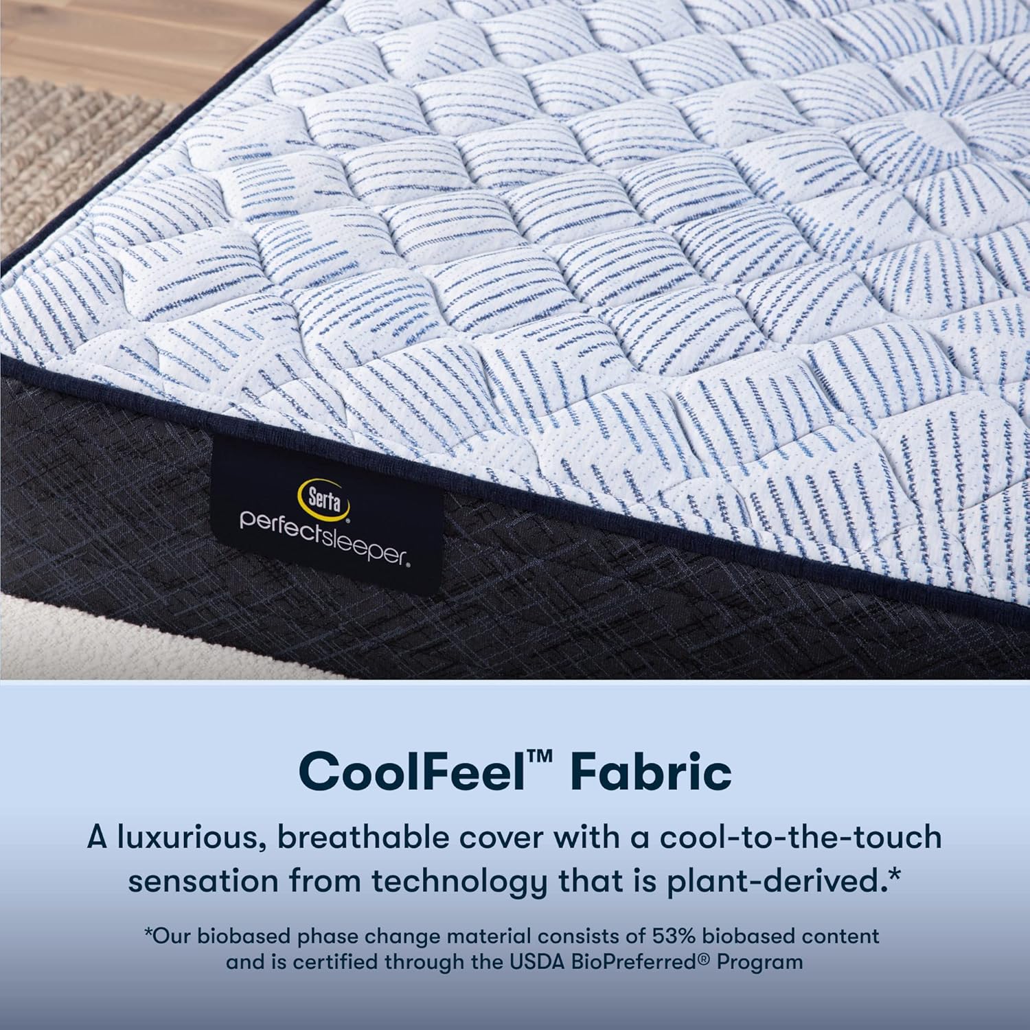 Serta Perfect Sleeper Enhanced 12 Queen Mattress - Firm, Cooling Gel Memory Foam, Pocket Innersprings for Motion Isolation, Edge Support, CertiPUR-US Certified - Nurture Night · v2