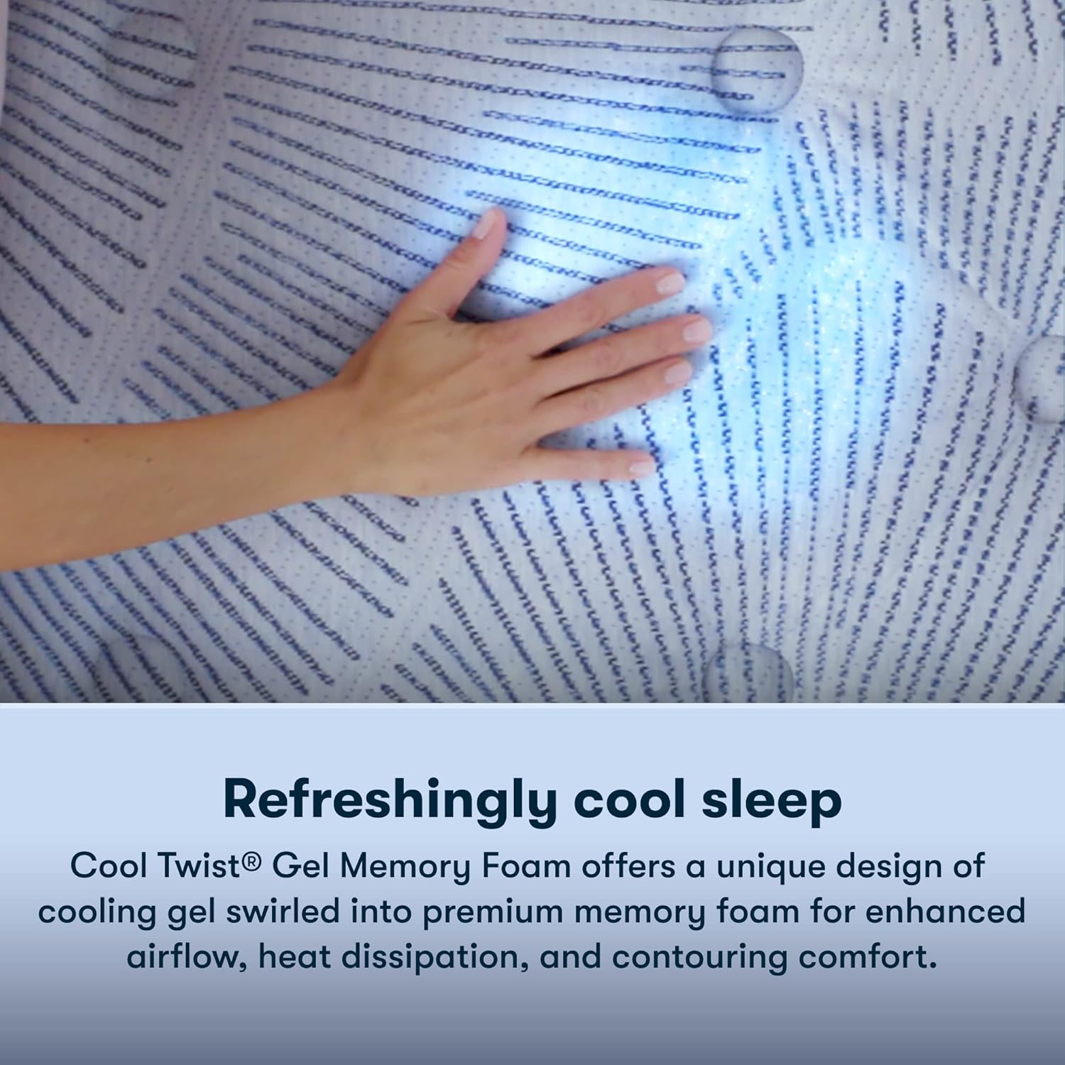 Serta Perfect Sleeper Enhanced 12 Queen Mattress - Firm, Cooling Gel Memory Foam, Pocket Innersprings for Motion Isolation, Edge Support, CertiPUR-US Certified - Nurture Night · v2