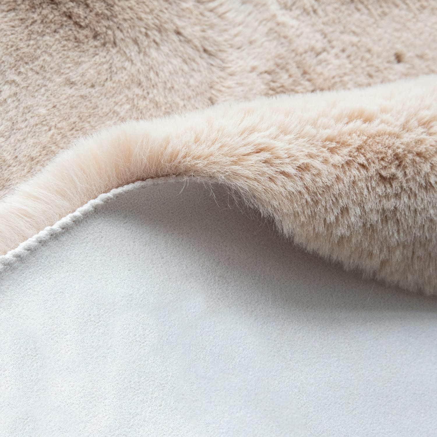 Light Brown Beige Plush Shag Area Rugs 8x10 Rugs for Living Room Boho Fluffy Large Rabbit Fuzzy Fur Rug for Bedroom · v6