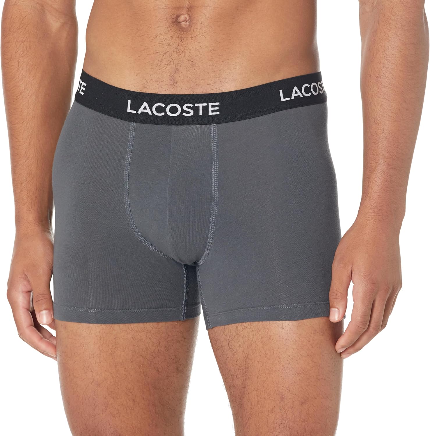 กางเกงบ็อกเซอร์คอตตอนยืด Lacoste สำหรับผู้ชาย 7 ตัว