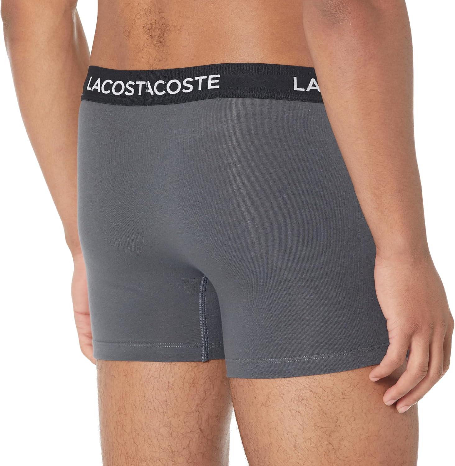 กางเกงบ็อกเซอร์คอตตอนยืด Lacoste สำหรับผู้ชาย 7 ตัว