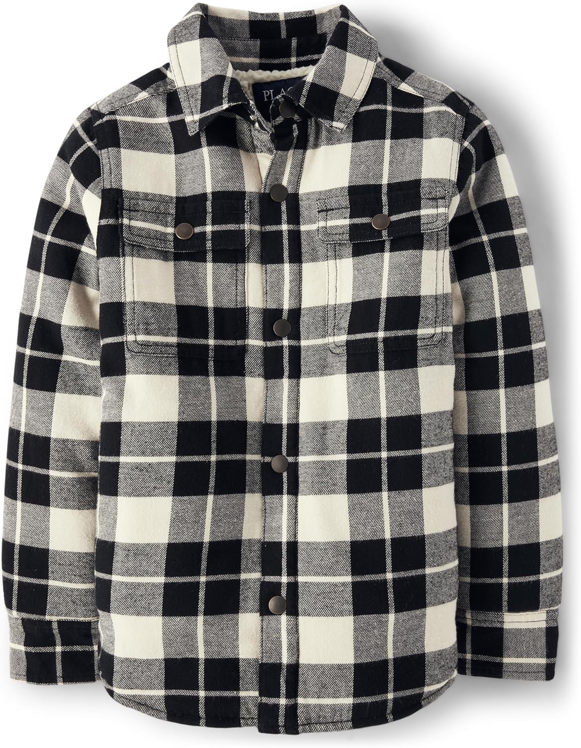 The Childrens Place Boys' Sherpa Lined Shirt Jacket