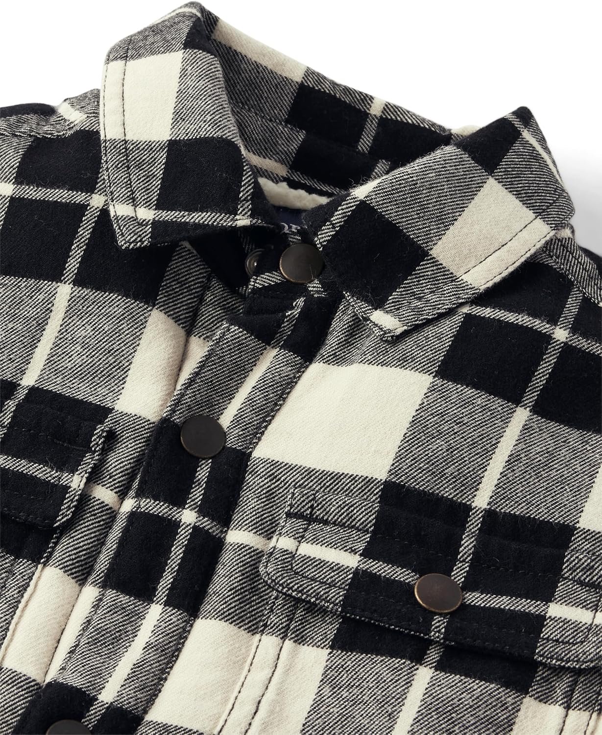 The Childrens Place Boys' Sherpa Lined Shirt Jacket