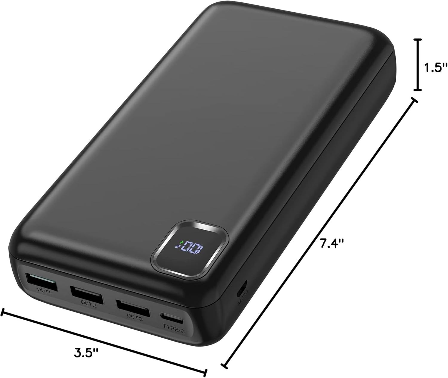 Portable-Charger-Power-Bank - 50000mAh Powerbank PD 30W and QC 4.0 Fast Charging External Battery Pack with USB-C LED 4 Outputs  2 Inputs Portable Charging for iPhone 15 14 13 pro, Samsung · v2
