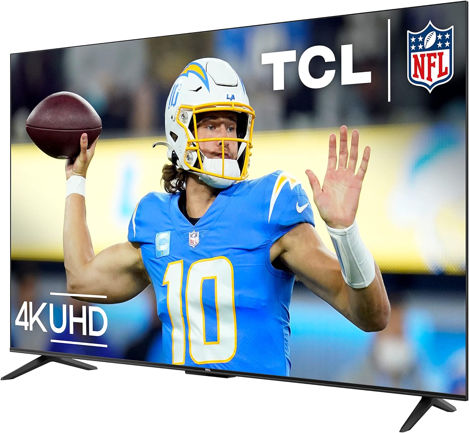 TCL 50-Inch Class S4 4K LED Smart TV with Google (50S450G, 2023 Model), Dolby Vision, HDR Pro, Atmos, Assistant Built-in Voice Remote, Works Alexa, Streaming UHD Television · v2