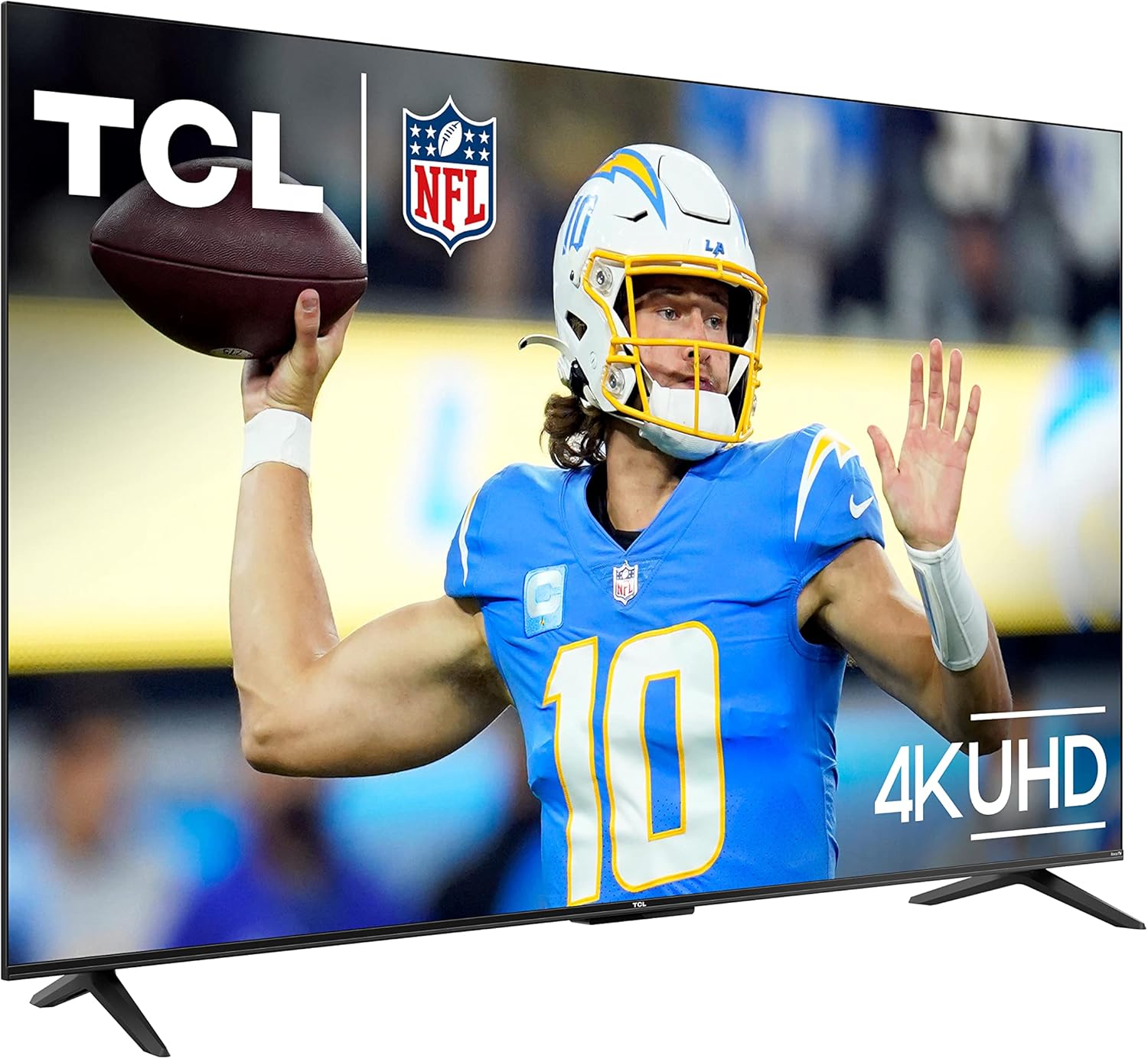 TCL สมาร์ททีวี LED 4K Class S4 ขนาด 50 นิ้ว พร้อม Roku TV (รุ่น 50S450R ปี 2023) Dolby Vision, HDR, Dolby Atmos ทำงานร่วมกับ Alexa, Google Assistant และ Apple HomeKit รองรับการสตรีมโทรทัศน์ UHD