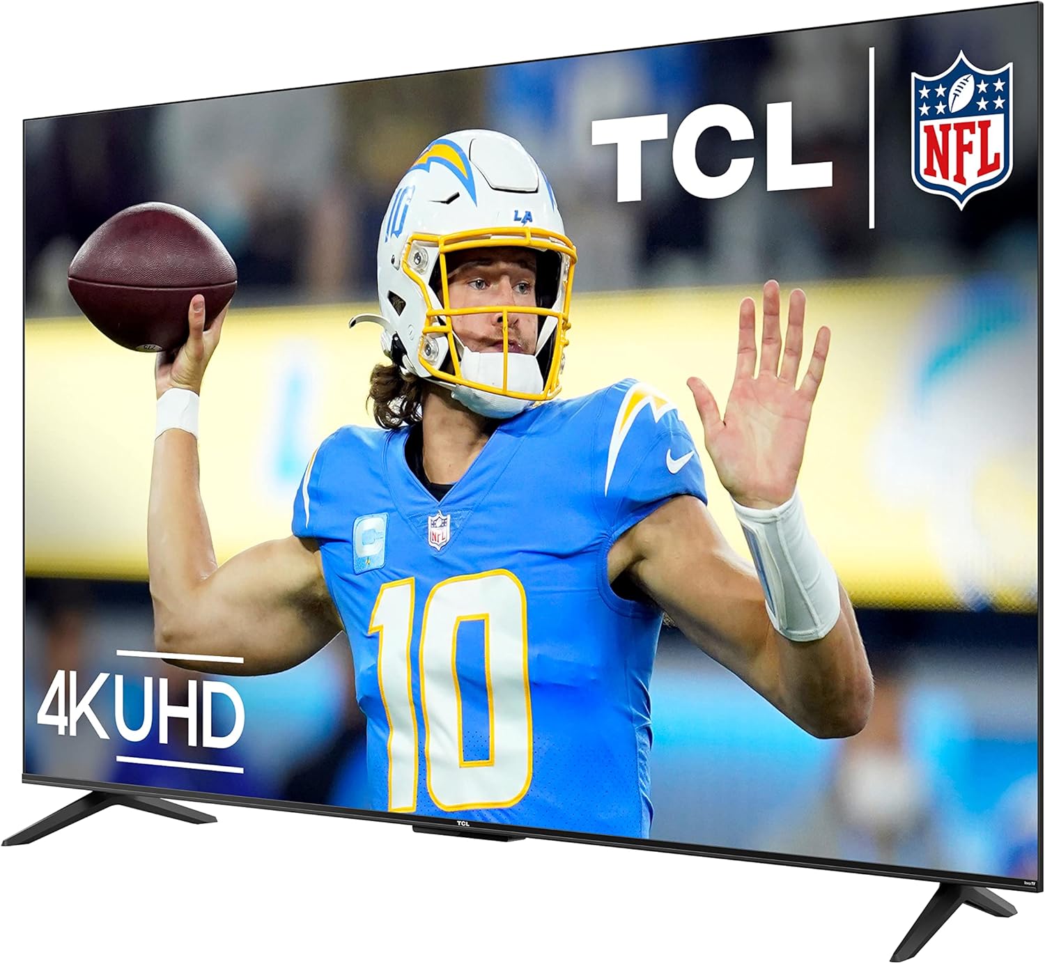 TCL สมาร์ททีวี LED 4K Class S4 ขนาด 50 นิ้ว พร้อม Roku TV (รุ่น 50S450R ปี 2023) Dolby Vision, HDR, Dolby Atmos ทำงานร่วมกับ Alexa, Google Assistant และ Apple HomeKit รองรับการสตรีมโทรทัศน์ UHD