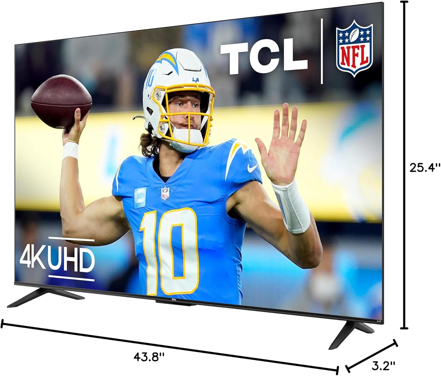 TCL สมาร์ททีวี LED 4K Class S4 ขนาด 50 นิ้ว พร้อม Roku TV (รุ่น 50S450R ปี 2023) Dolby Vision, HDR, Dolby Atmos ทำงานร่วมกับ Alexa, Google Assistant และ Apple HomeKit รองรับการสตรีมโทรทัศน์ UHD