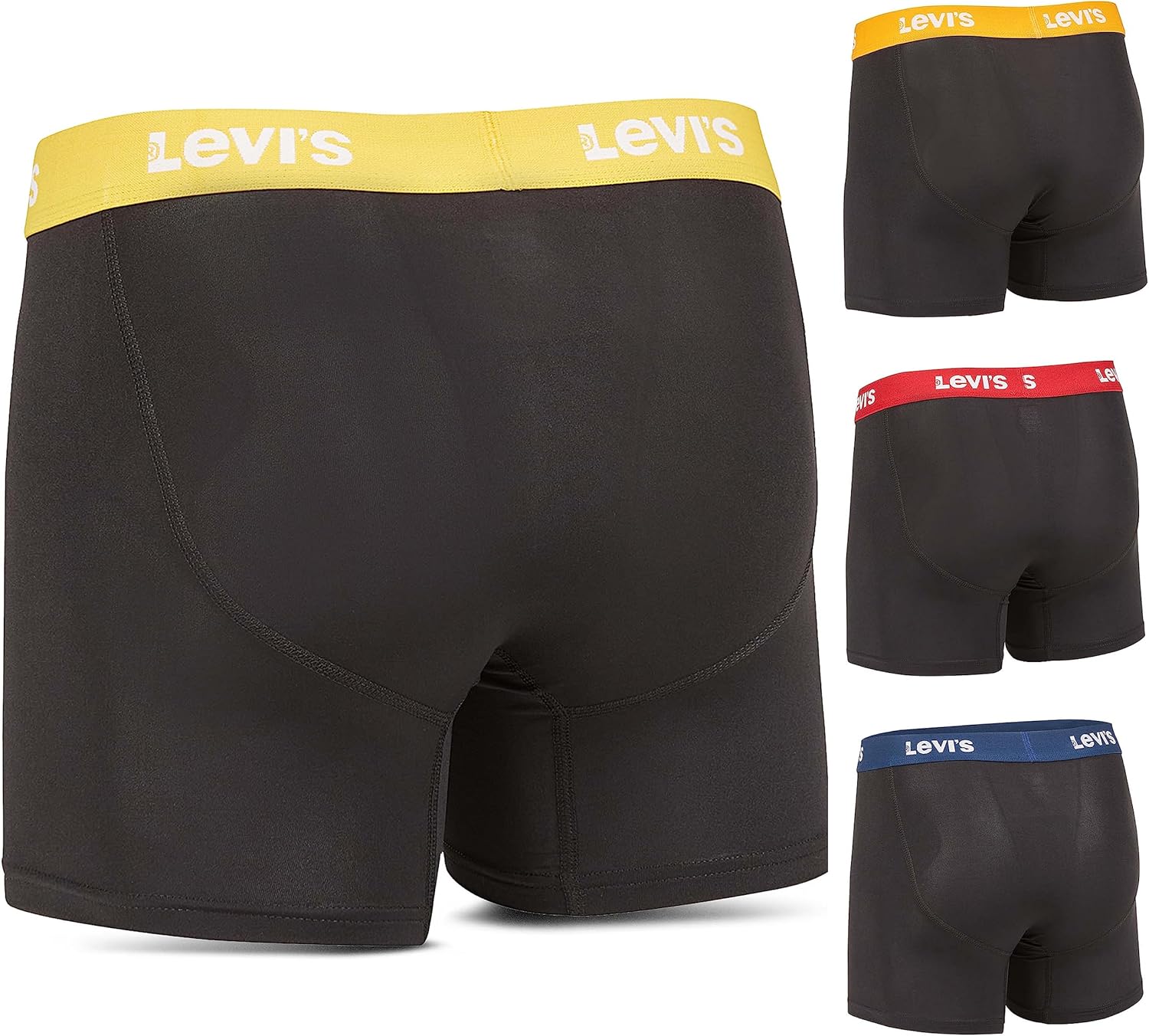 Levis Mens Underwear Microfiber Boxer Brief for Men Ultra Soft 4 Pack · v2