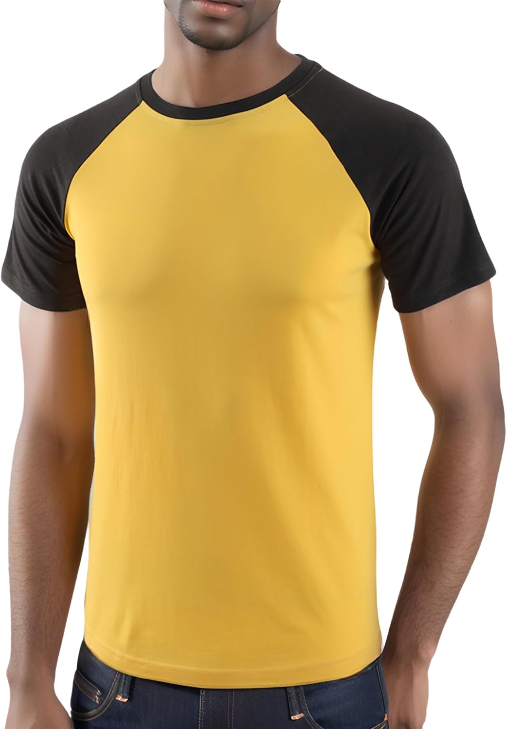 HETHCODE Mens Vintage Slim Fit Short/Long Raglan Sleeve Sleeveless Soft Cotton Blend Workout Baseball T-Shirts