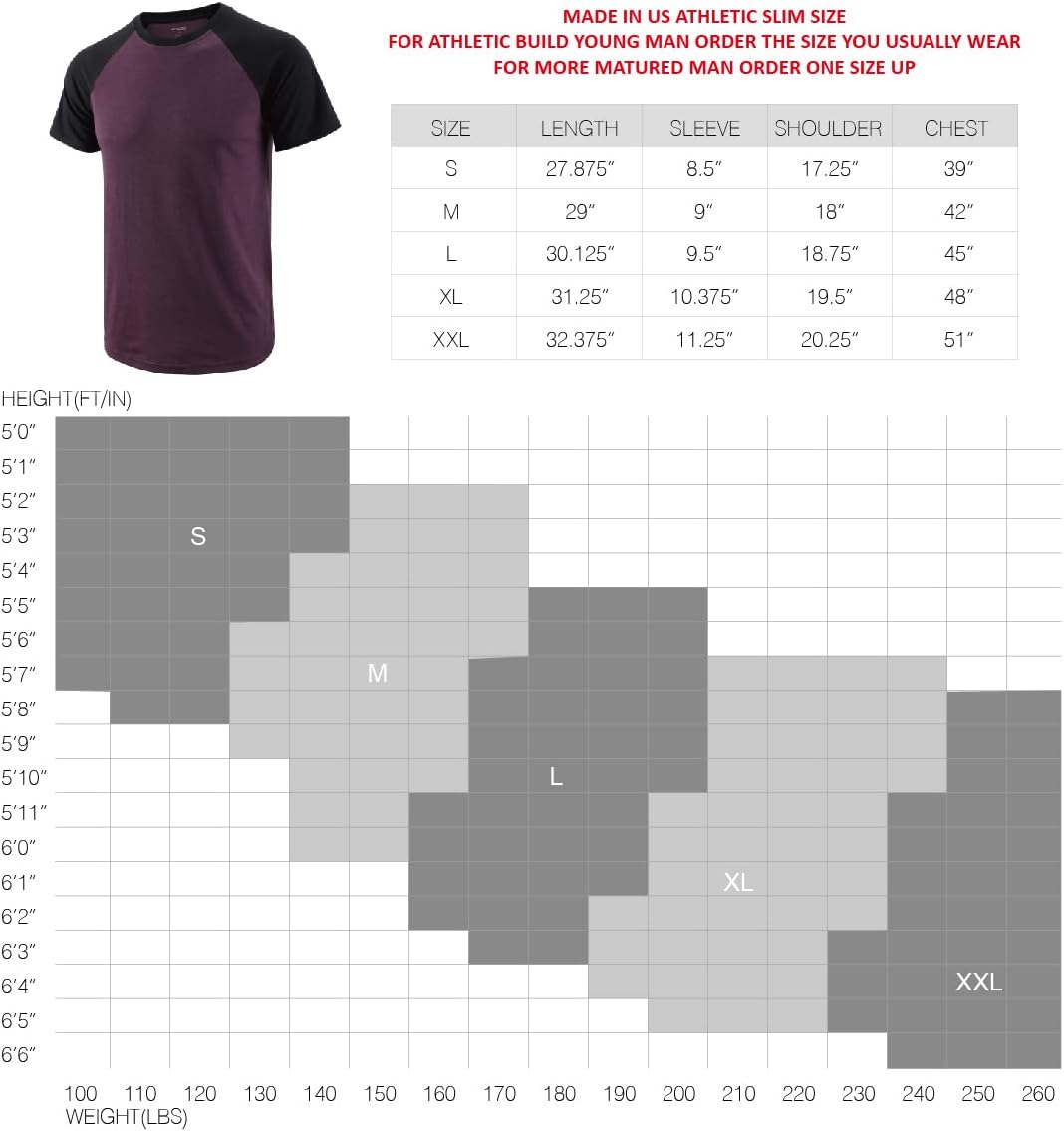 HETHCODE Mens Vintage Slim Fit Short/Long Raglan Sleeve Sleeveless Soft Cotton Blend Workout Baseball T-Shirts · v2