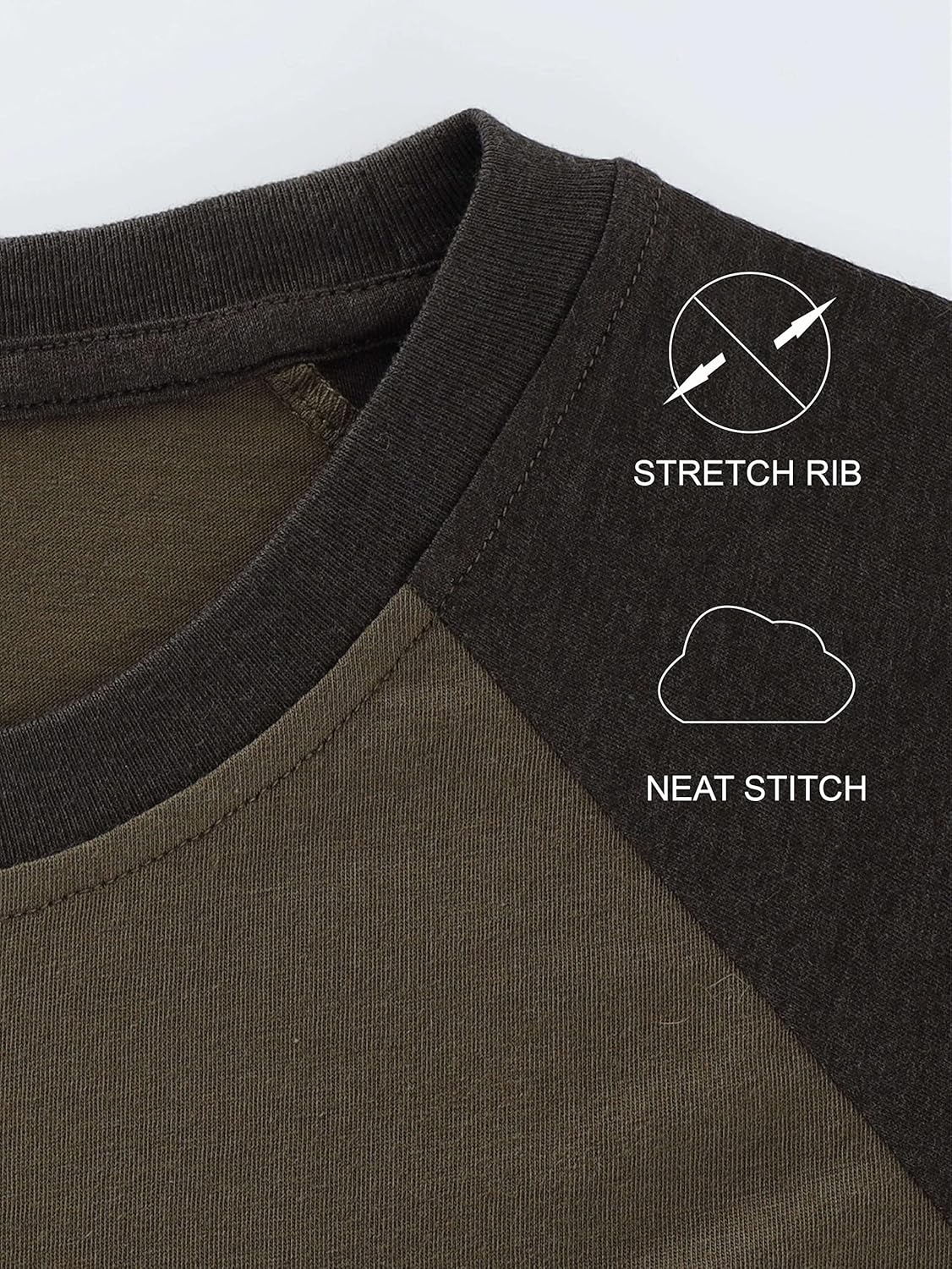 HETHCODE Mens Vintage Slim Fit Short/Long Raglan Sleeve Sleeveless Soft Cotton Blend Workout Baseball T-Shirts · v2