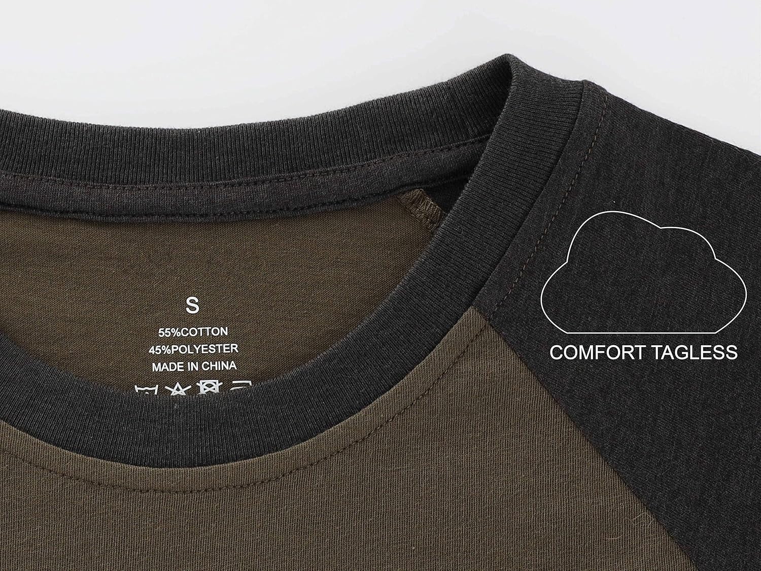 HETHCODE Mens Vintage Slim Fit Short/Long Raglan Sleeve Sleeveless Soft Cotton Blend Workout Baseball T-Shirts · v2