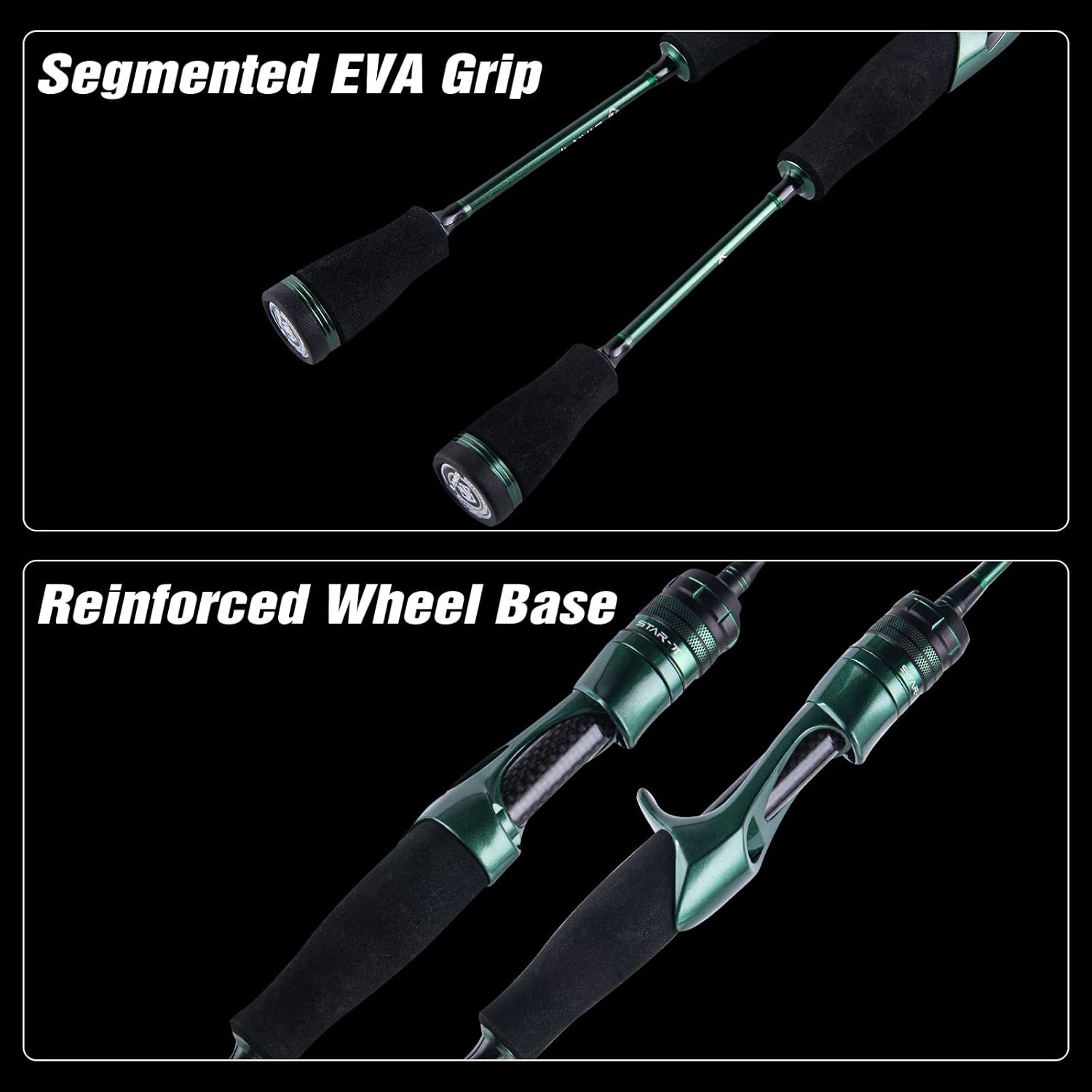 Goture EVA Handle Ultra Light Fishing Spinning Rod,2 Piece Ultralight Fishing Rod,Ultralight Medium 56'' Fast for Saltwater/Freshwater