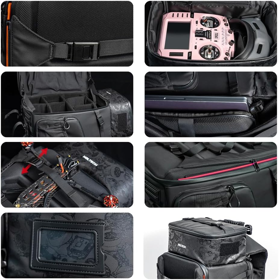 HGLRC FPV Drone Backpack Case Shoulder Bag for FPV Racing Quadcopter Drone and Parts for DJI FPV Combo · v3